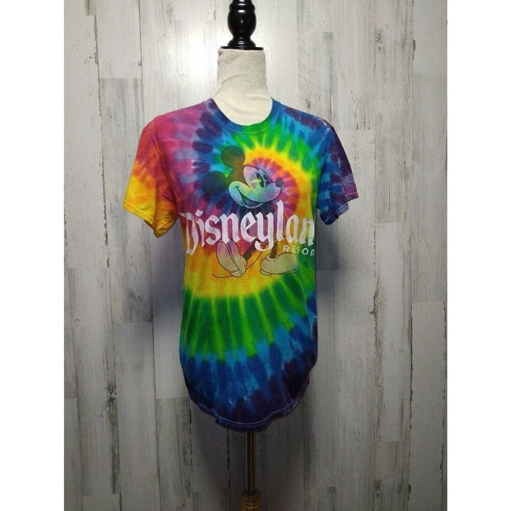 Disneyland Resort Mickey Mouse Shirt Women’s Size Small Tie-Dye - Picture 1 of 7